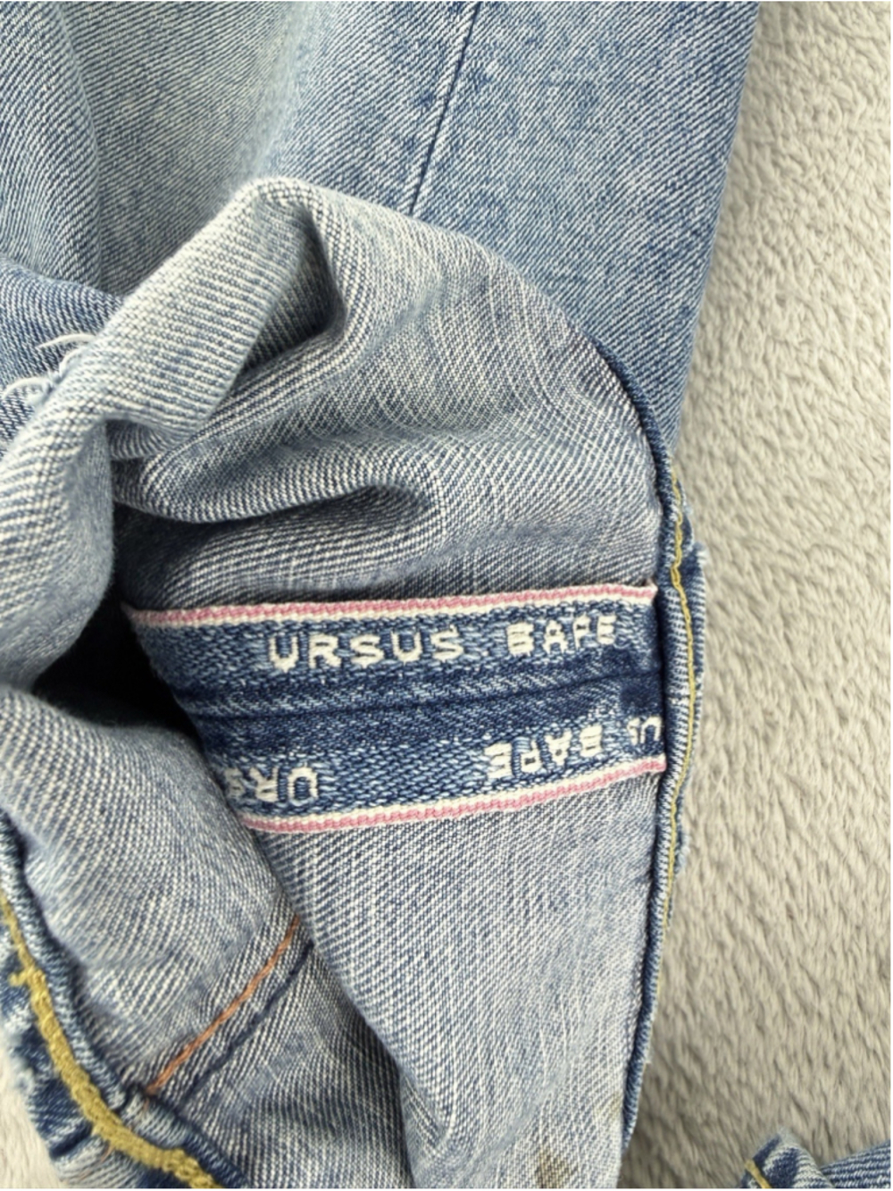 Ursus Bape Jeans Men's Size 32 W X 30 L/Medium Authentic Red Selvedge Made Japan - Picture 4 of 16